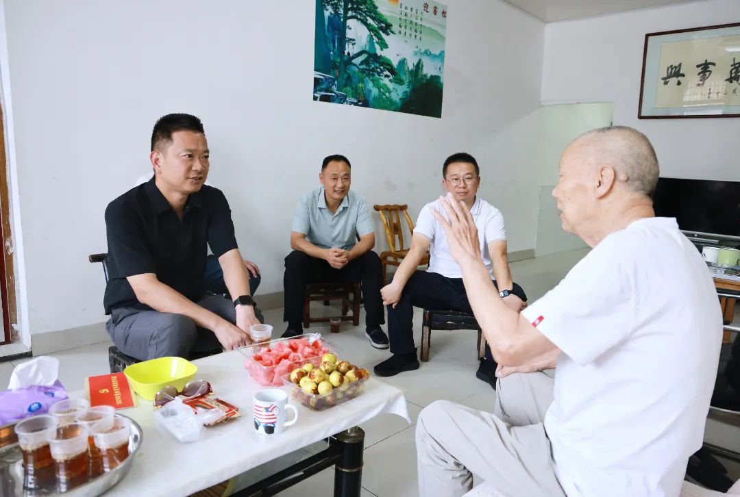 陈淼赴柳林洲街道开展“七一”走访慰问和下沉接访